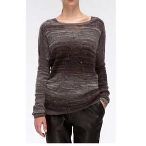 SOLD 🎉 VINCE Sequined Burnout Long Sleeve Top S